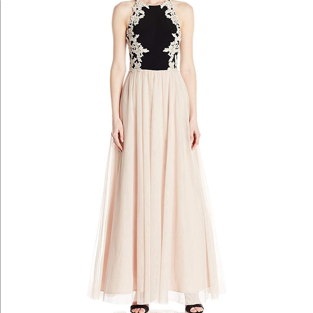 Blondie Nite Prom Dress size 5 Black & Champagne - Picture 7 of 7